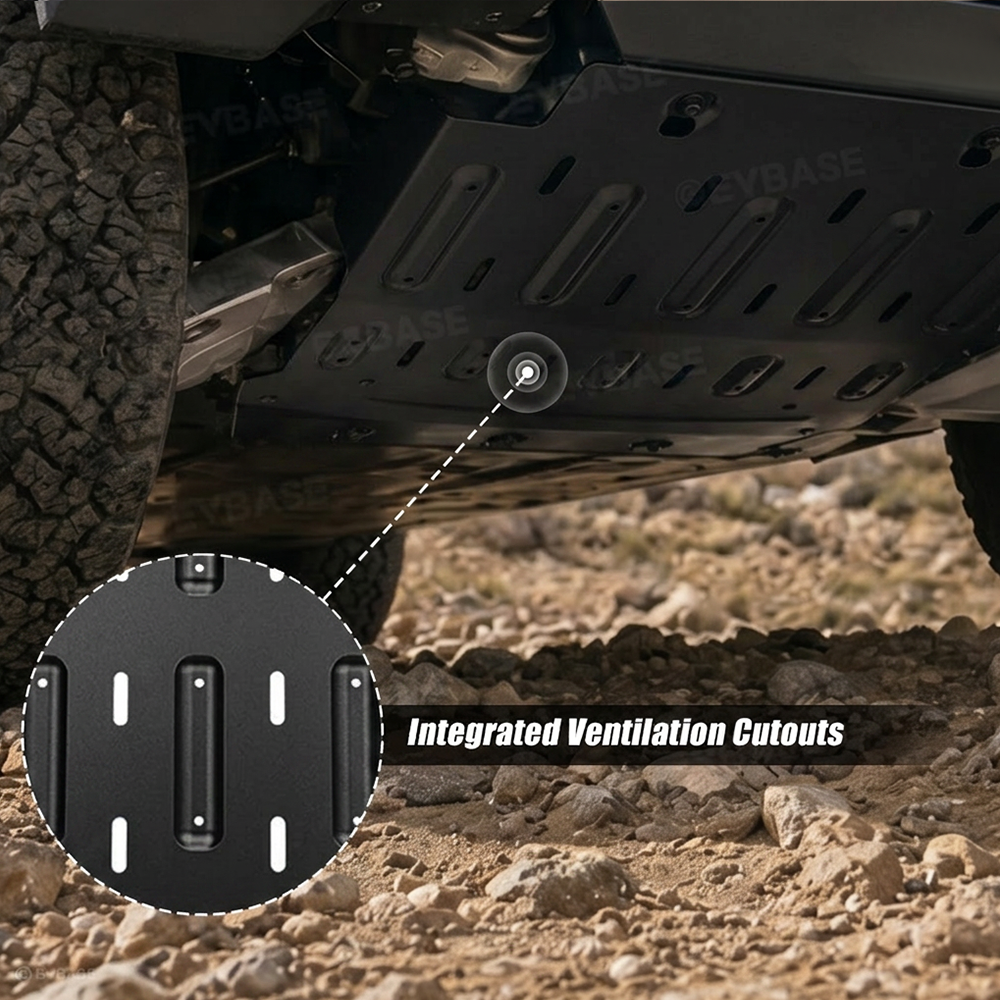 Cybertruck Front Skid Plate Heavy Duty Aluminum Off-Road Underbody Protection Guard Cover