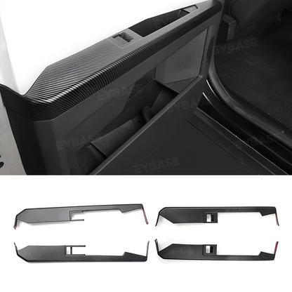 Cybertruck Front & Rear Lower Door Panel Armrest Cover ABS Overlay