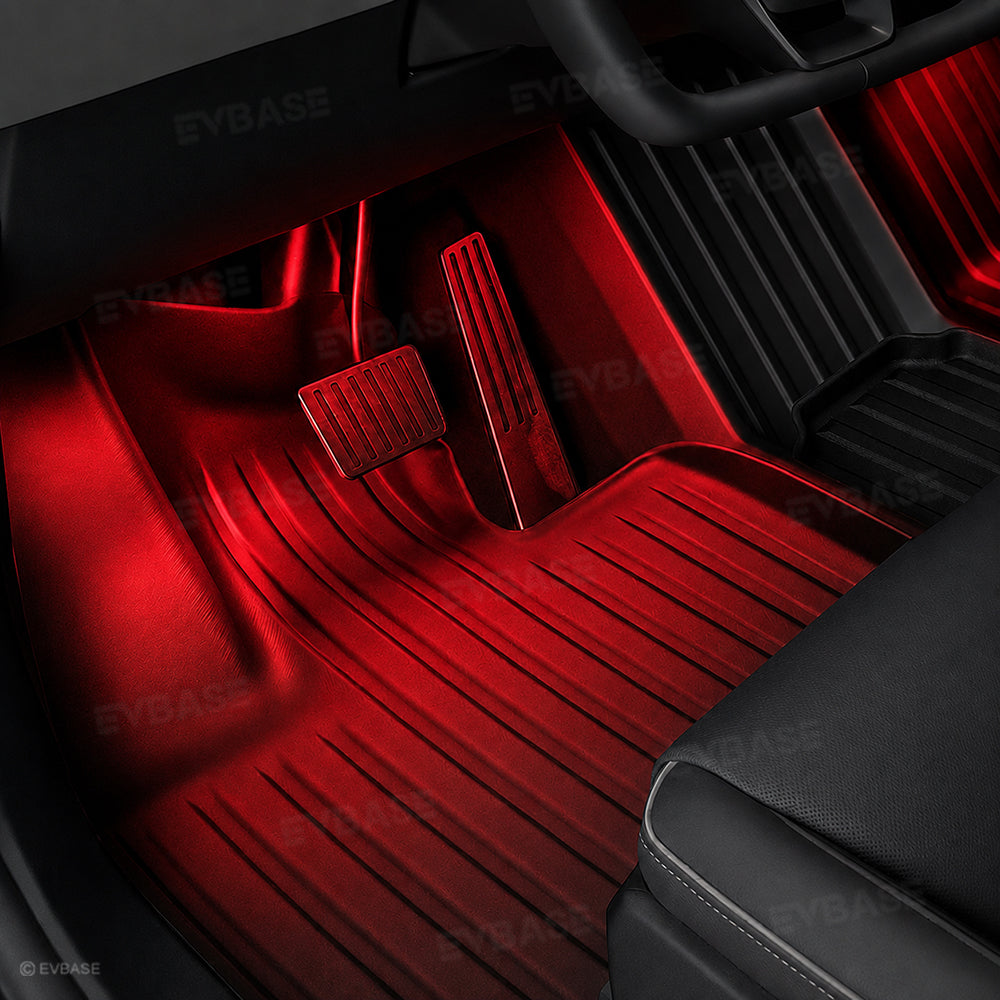 Cybertruck Footwell Lights RGB Ambient Lighting LED Interior Lights with Factory Screen Control