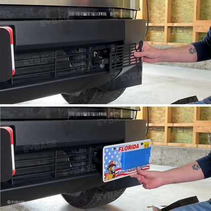 Cybertruck License Plate Holder Adjustuable Aluminum Alloy License Plate Frame Bracket Bolt-on Mount