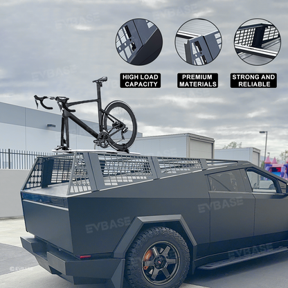 Cybertruck Roof Rack Roof Platform Cargo Rack With Molle Panel Organizer for Tesla Exterior Accessories