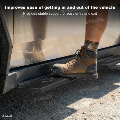 Cybertruck Running Boards Heavy-Duty Stainless Steel Side Steps Dual-Step Nerf Bars