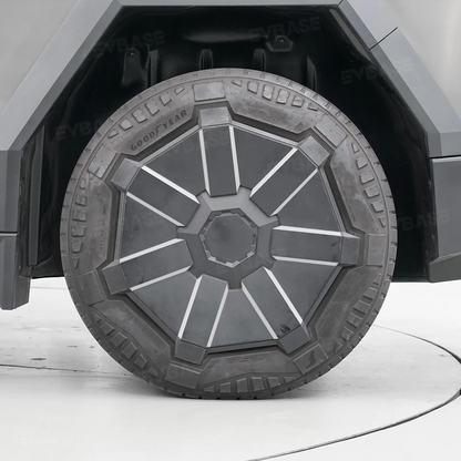 Cybertruck Vinyl Wheel Spoke Wrap Decals for 20 inch OEM Cyber Wheel Covers