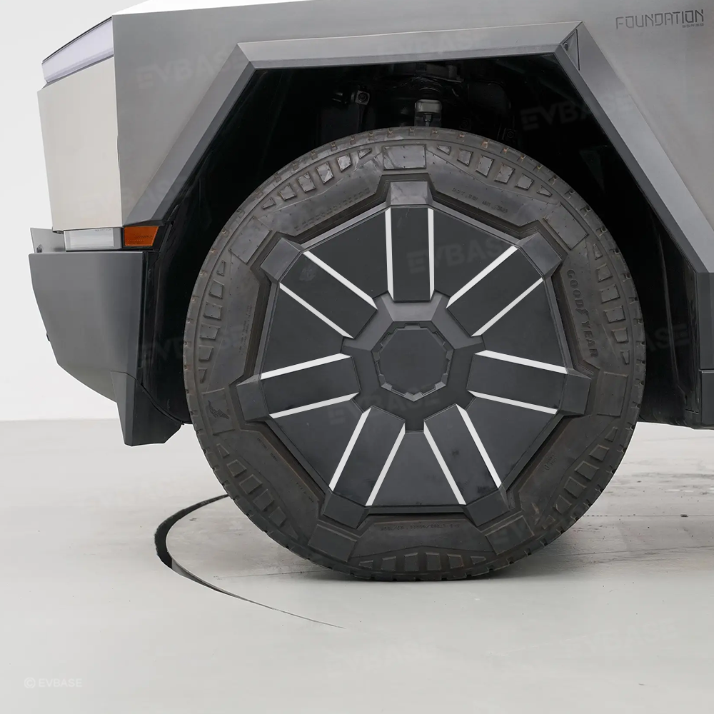 Cybertruck Vinyl Wheel Spoke Wrap Decals for 20 inch OEM Cyber Wheel Covers