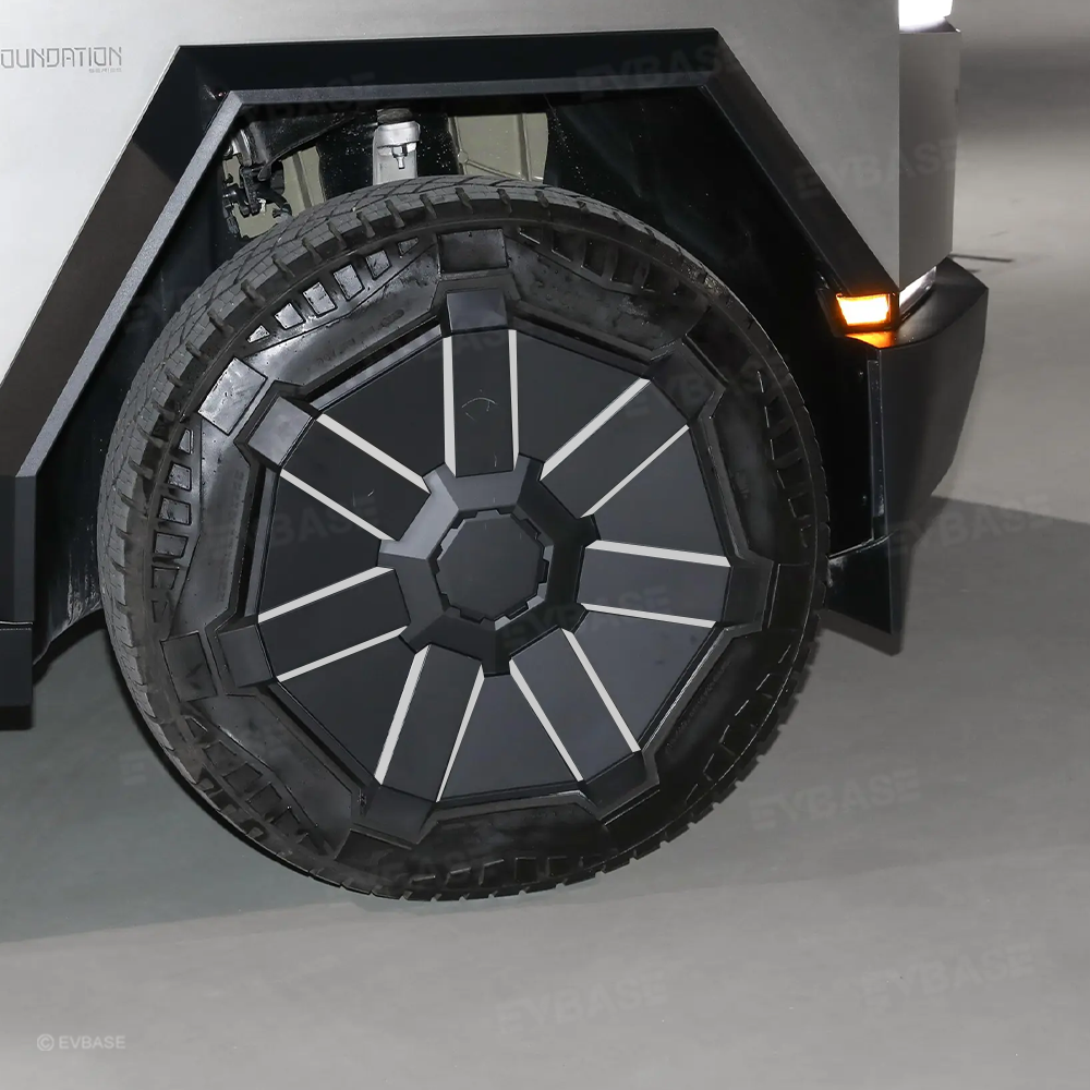 Cybertruck Vinyl Wheel Spoke Wrap Decals for 20 inch OEM Cyber Wheel Covers