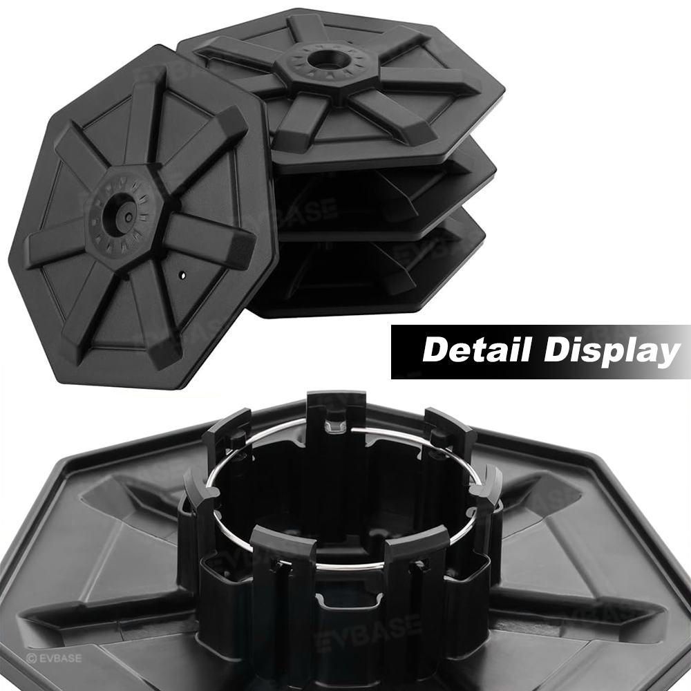 Cybertruck Wheel Center Caps Heptagon Center Hub Covers for Tesla