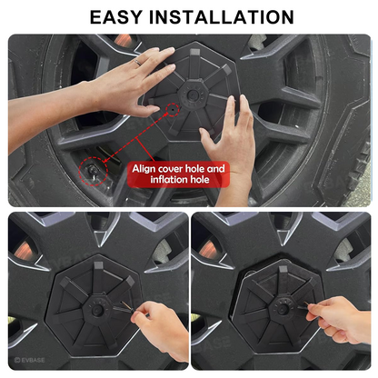 Cybertruck Wheel Center Caps Heptagon Center Hub Covers for Tesla