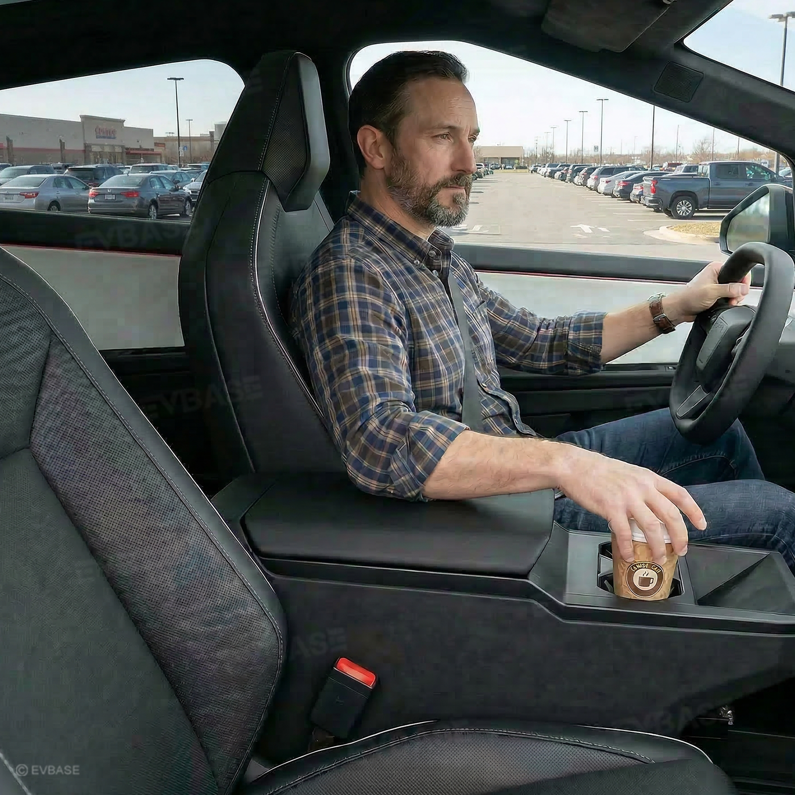 Cybertruck Cup Holder Liner Non-Slip Silicone Cup Coaster