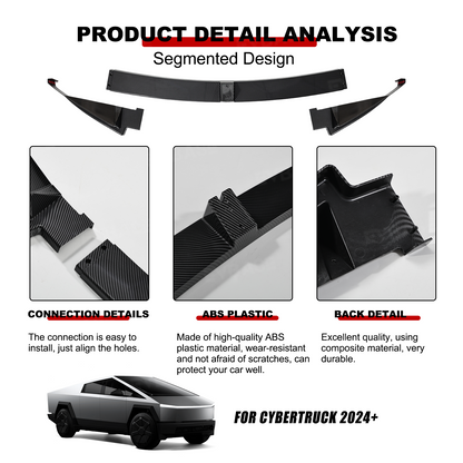 Cybertruck Front Bumper Lip Splitter ABS Front Lip for Tesla
