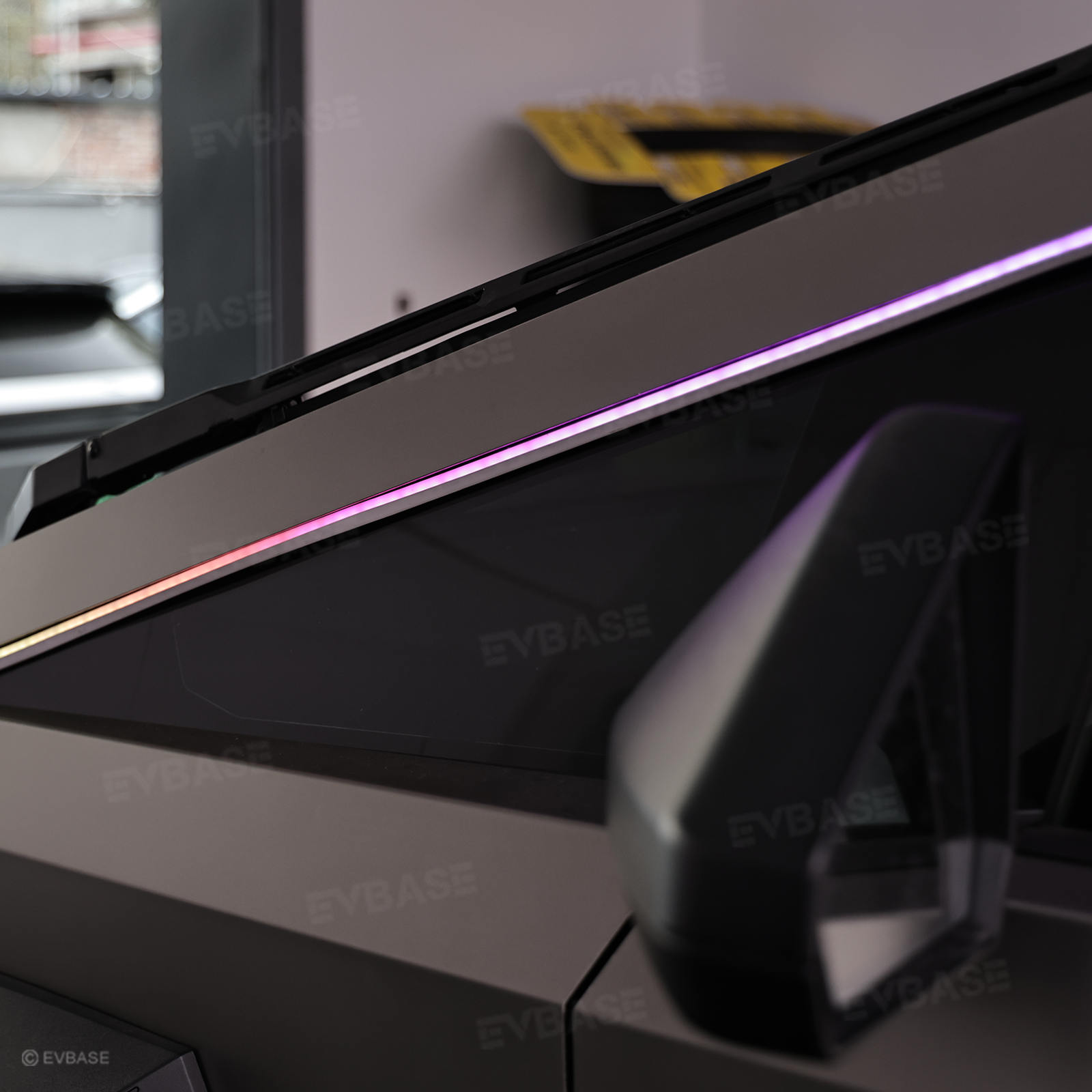 Cybertruck LED Lights Exterior Window Trim RGB Ambient Lighting Kit with OEM Screen Control / Smart App Control