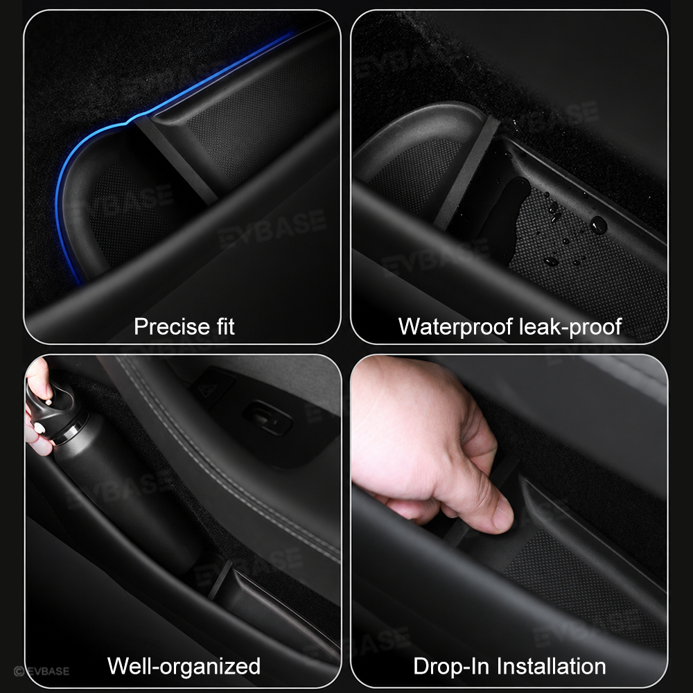 Model Y Juniper Door Side Pocket Storage Box Organizer Liners & Cup Holder Insert Pad