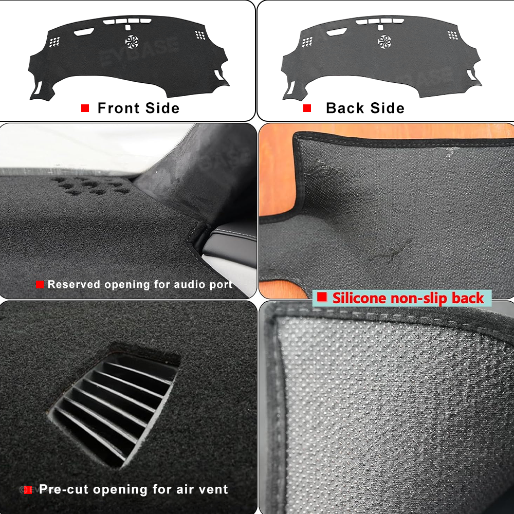 Dashboard Cover for Chevrolet Equinox EV Dash Cover Anti-Glare Mat Non-Slip Pad Sunshield Protector