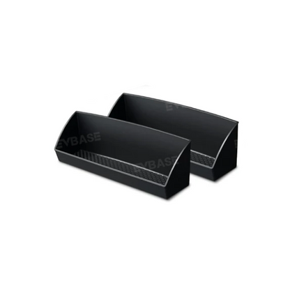 EVBASE Front Under Seat Storage Bin Black Under Seat Organizer Liner Fits Rivian R1T&R1S (2 Pieces)