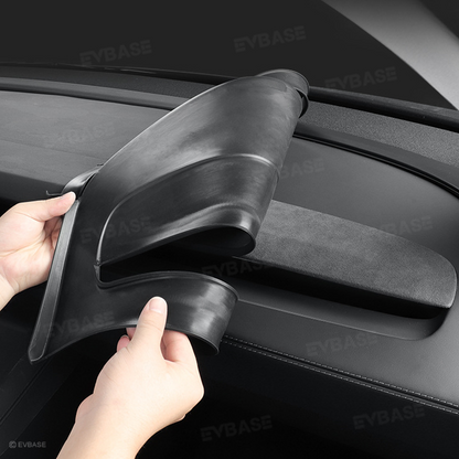 EVBASE Full-Cover Silicone Dashboard Protector Pad for Tesla Model Y Juniper