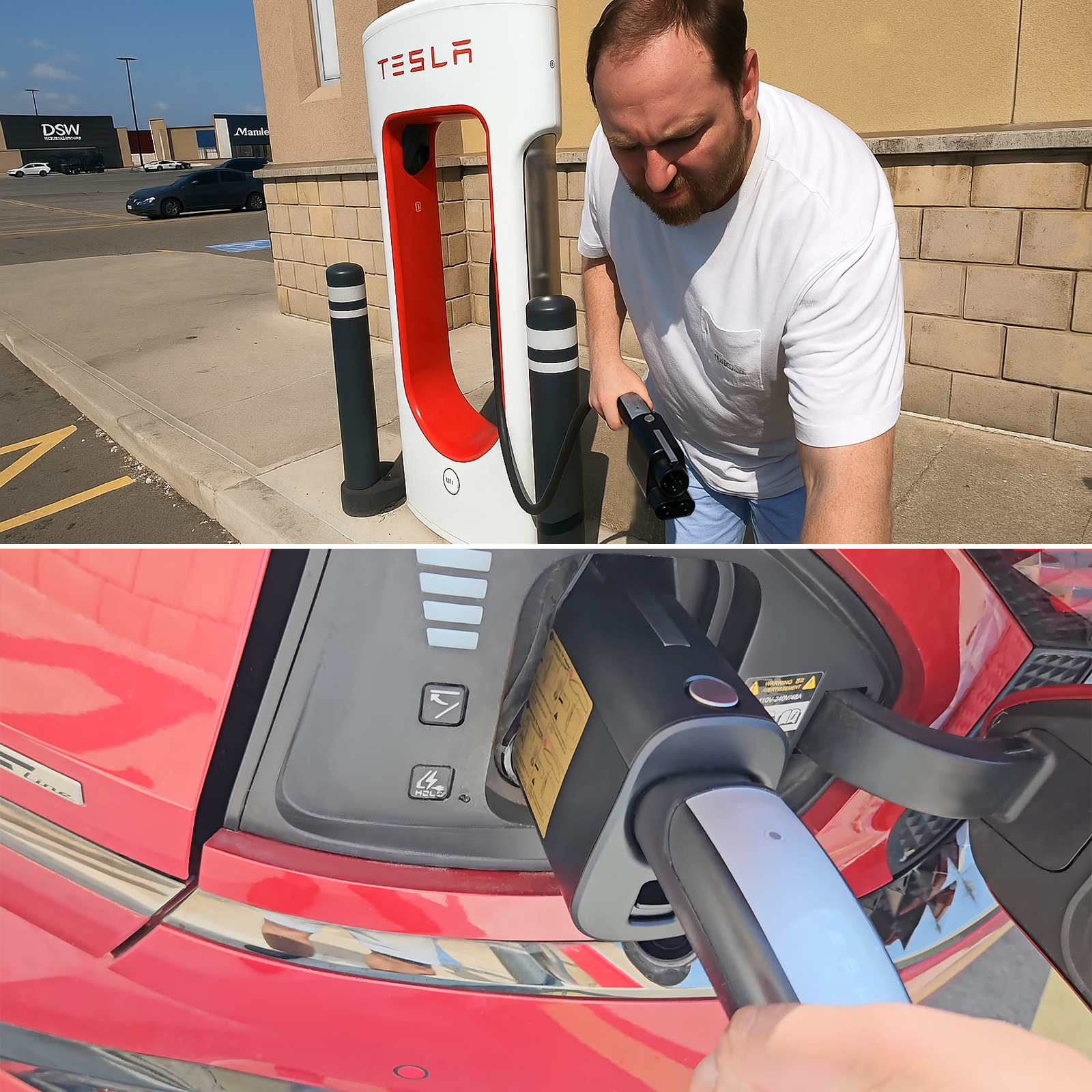 EVBASE NACS To CCS1 Charger Adapter Compatible With Tesla Superchargers