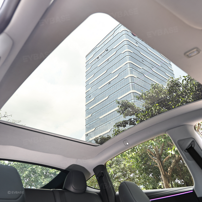 EVBASE Tesla Model Y Electric Automatic Shades Glass Roof Powered Sunshade Retractable Sunshade Model Y Accessories