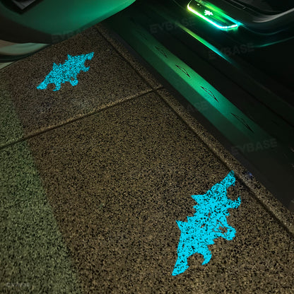 Cybertruck Projection Lights LED Puddle Lights 64-Color RGB Welcome Lights with Factory Screen Control