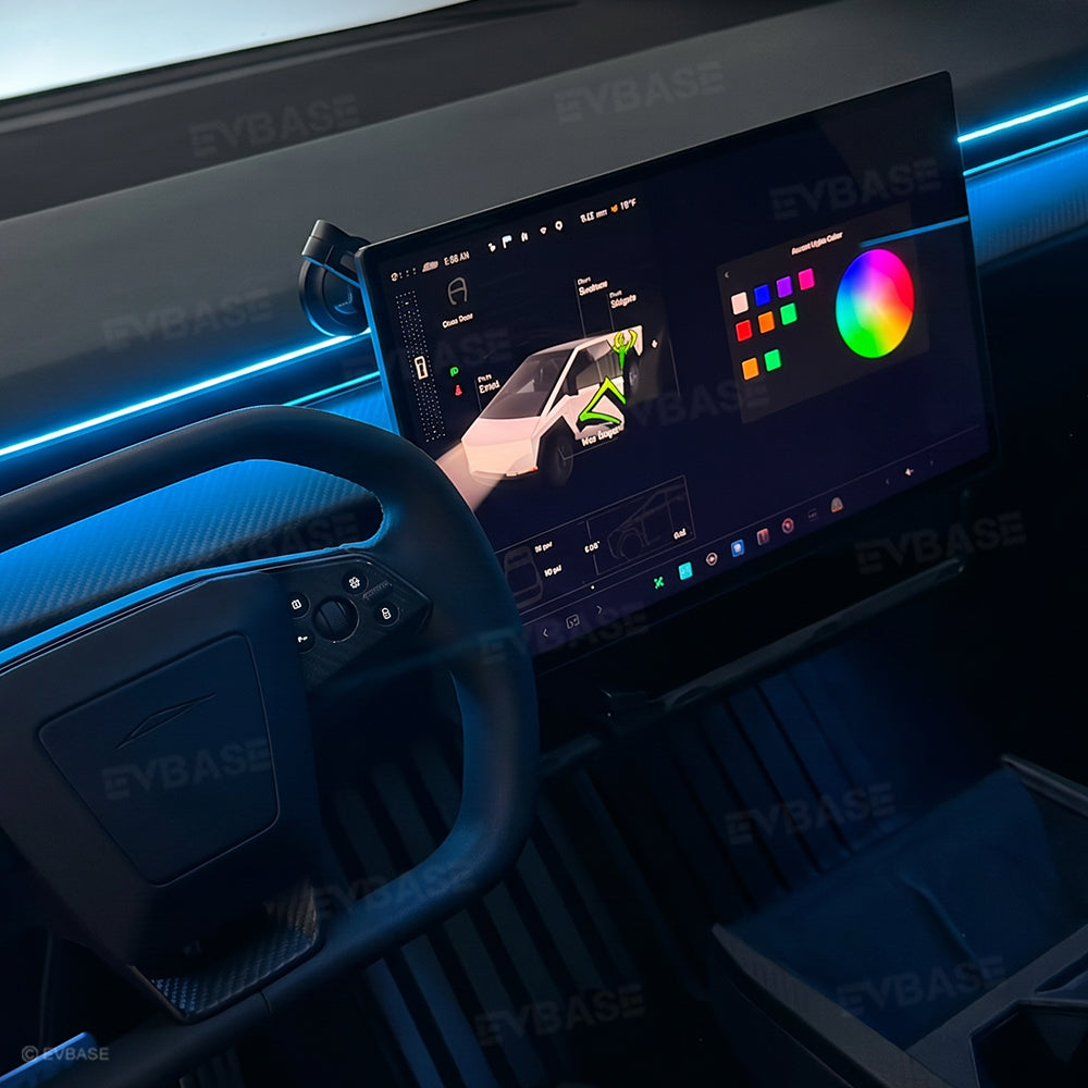 Cybertruck Interior Ambient Lighting Kit RGB Streamer Lights LED Inter ...