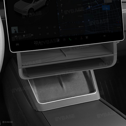 Model Y Juniper/ 3 Highland Under Screen Storage Organizer Dual-Layer Tray with Smart LED Light