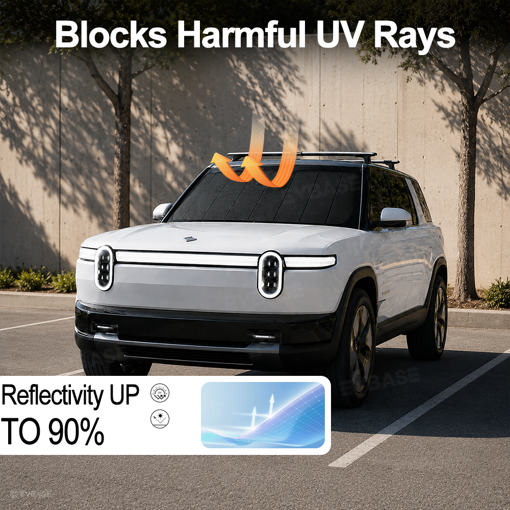 Windshield Sunshade for Rivian R2 Front Window Shade Sun Protection Heat Insulation
