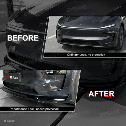 Model Y Juniper Front Lip Spoiler Sporty Style ABS Fascia Front Bumper Splitter