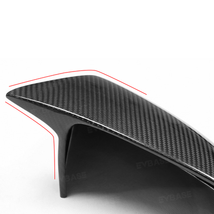 GT Style Side View Mirror Cap for Tesla Model S/X Real Carbon Fiber Rearview Mirror Cover Trim Protective Overlays (1 Pair)