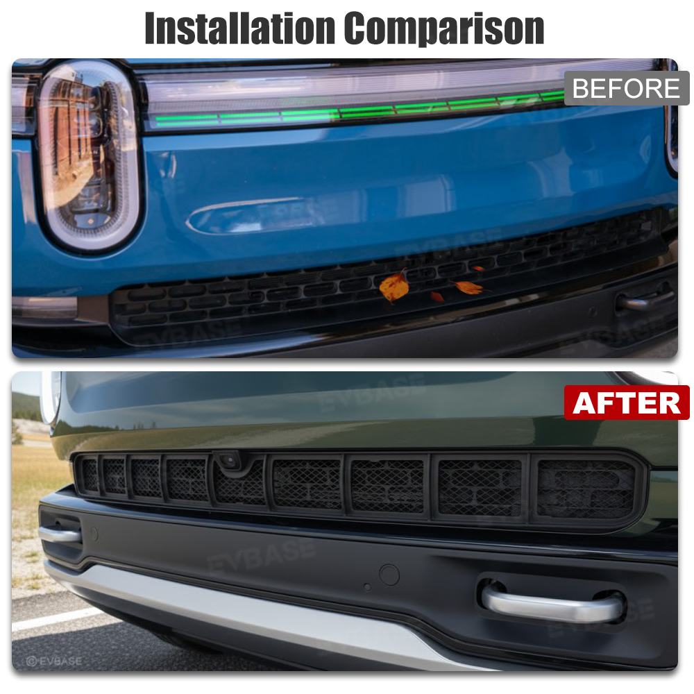 Grille Mesh Insert for Rivian R1T/ R1S Radiator Protective Mesh Grille Panel Bug & Debris Protector