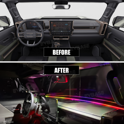 Hummer EV Dashboard Streamer Ambient Lighting RGB LED Light Strip