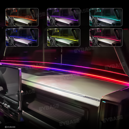 Hummer EV Dashboard Streamer Ambient Lighting RGB LED Light Strip ...