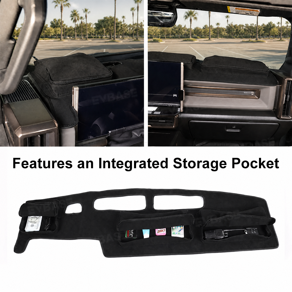 Hummer EV Dashboard Cover Anti-Glare Sun Protection Dash Mat Protector