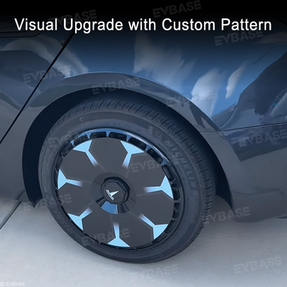 Model 3 Highland Hubcaps 18'' & 19'' Customized Graphics Full Coverage Wheel Covers 4PCS