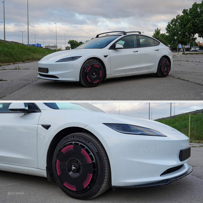 Model 3 Highland Hubcaps 18'' & 19'' Customized Graphics Full Coverage Wheel Covers 4PCS