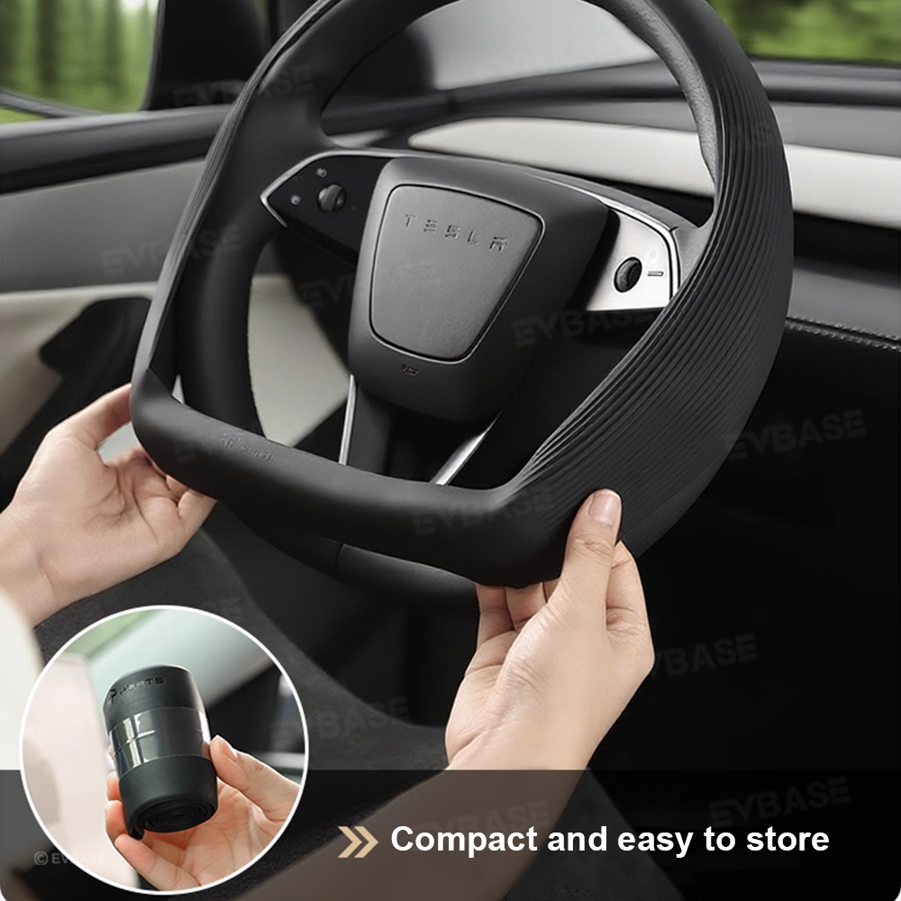 Model 3 Highland/ Model Y Juniper Silicone Steering Wheel Cover Anti-Slip Steering Wheel Protector Overlay