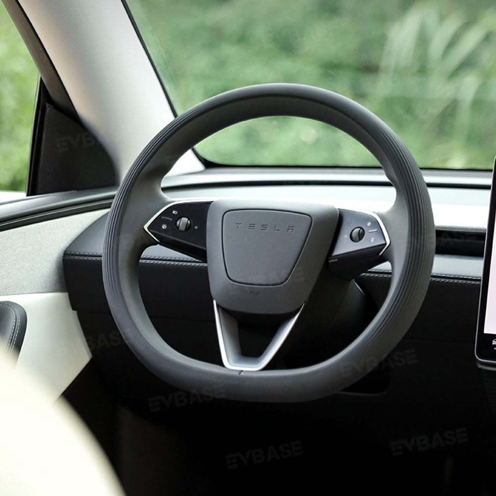 Model 3 Highland/ Model Y Juniper Silicone Steering Wheel Cover Anti-Slip Steering Wheel Protector Overlay