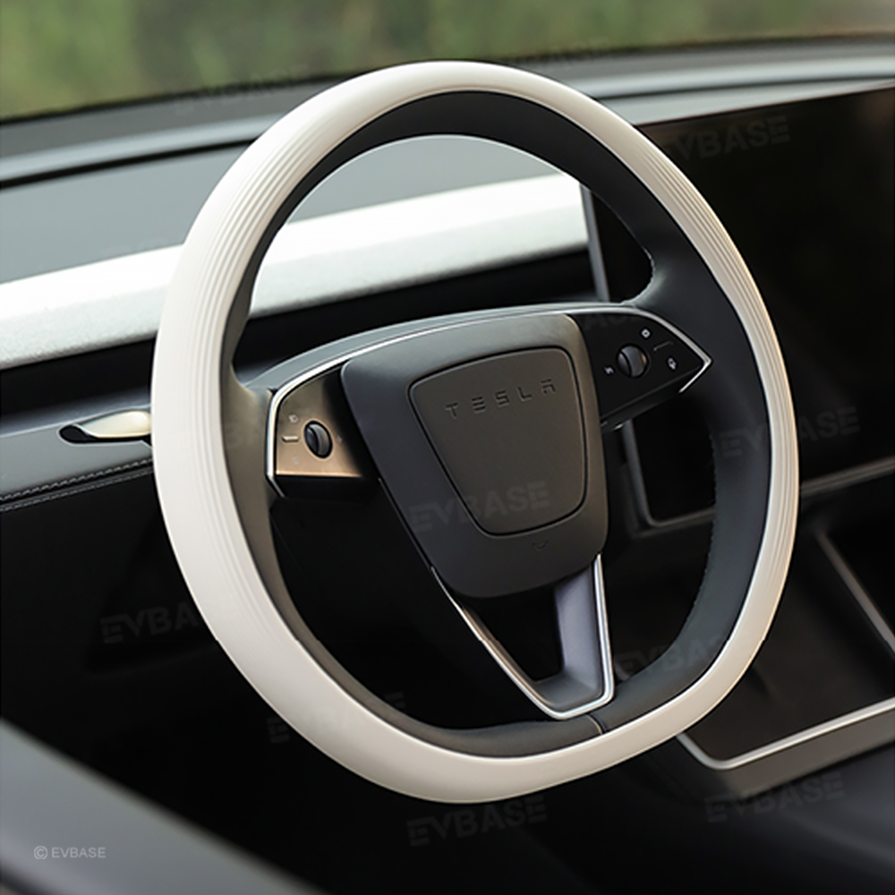 Model 3 Highland/ Model Y Juniper Silicone Steering Wheel Cover Anti-Slip Steering Wheel Protector Overlay