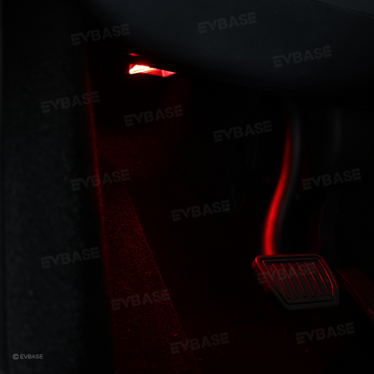 Model 3 Highland &Y Juniper Front Footwell Lights for Tesla Interior LED Floor Foot Lighting RGB Multi-color Ambient Lighting