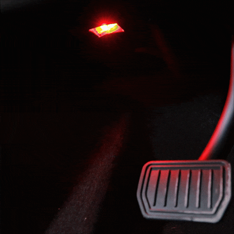 Model 3 Highland &Y Juniper Front Footwell Lights for Tesla Interior LED Floor Foot Lighting RGB Multi-color Ambient Lighting