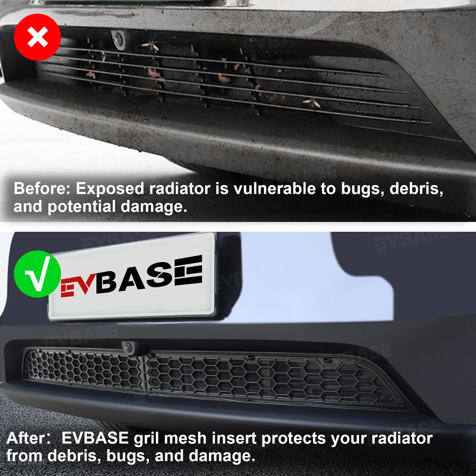 Model 3 Highland/ Y Juniper Grill Mesh Insert for Tesla Radiator Protective Mesh Grill Panel