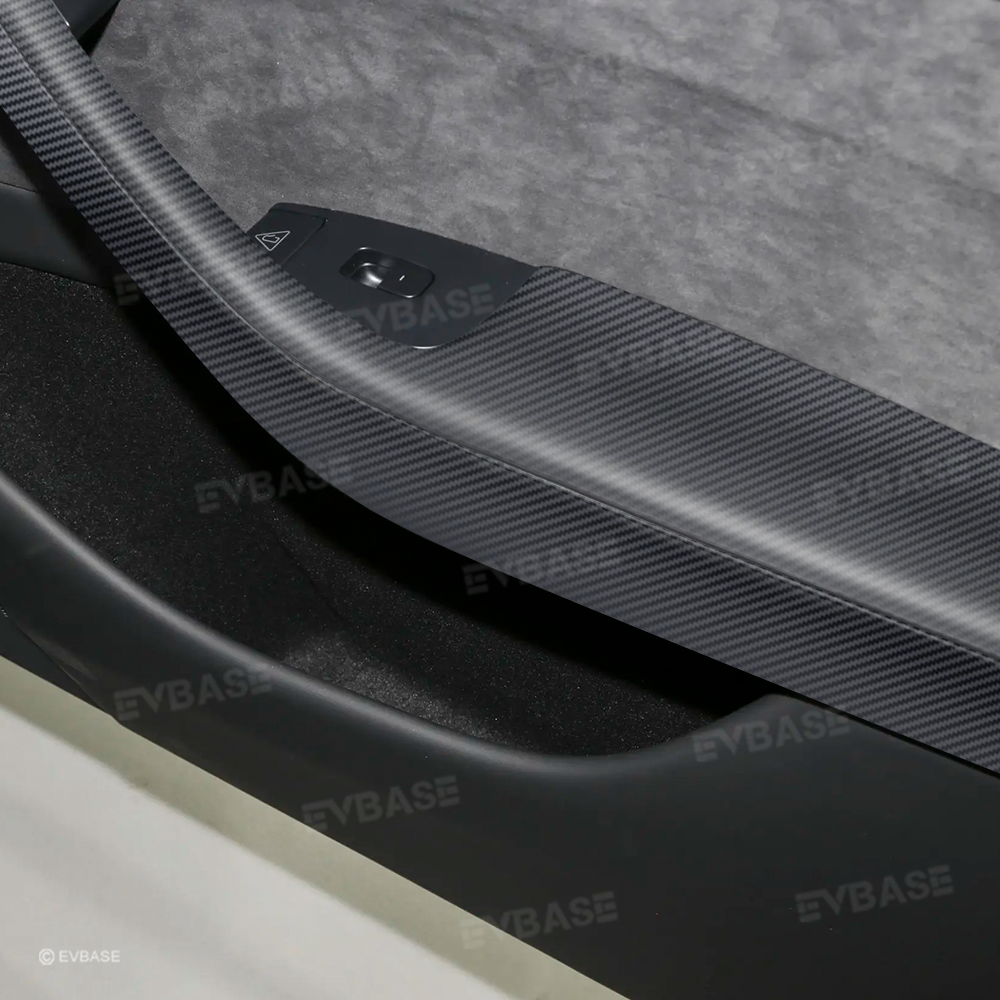 Model 3 Highland / Y Juniper Lower Door Armrest Covers Real Carbon Fiber Front and Rear Door Panel Overlays