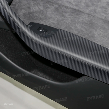 Model 3 Highland / Y Juniper Lower Door Armrest Covers Real Carbon Fiber Front and Rear Door Panel Overlays