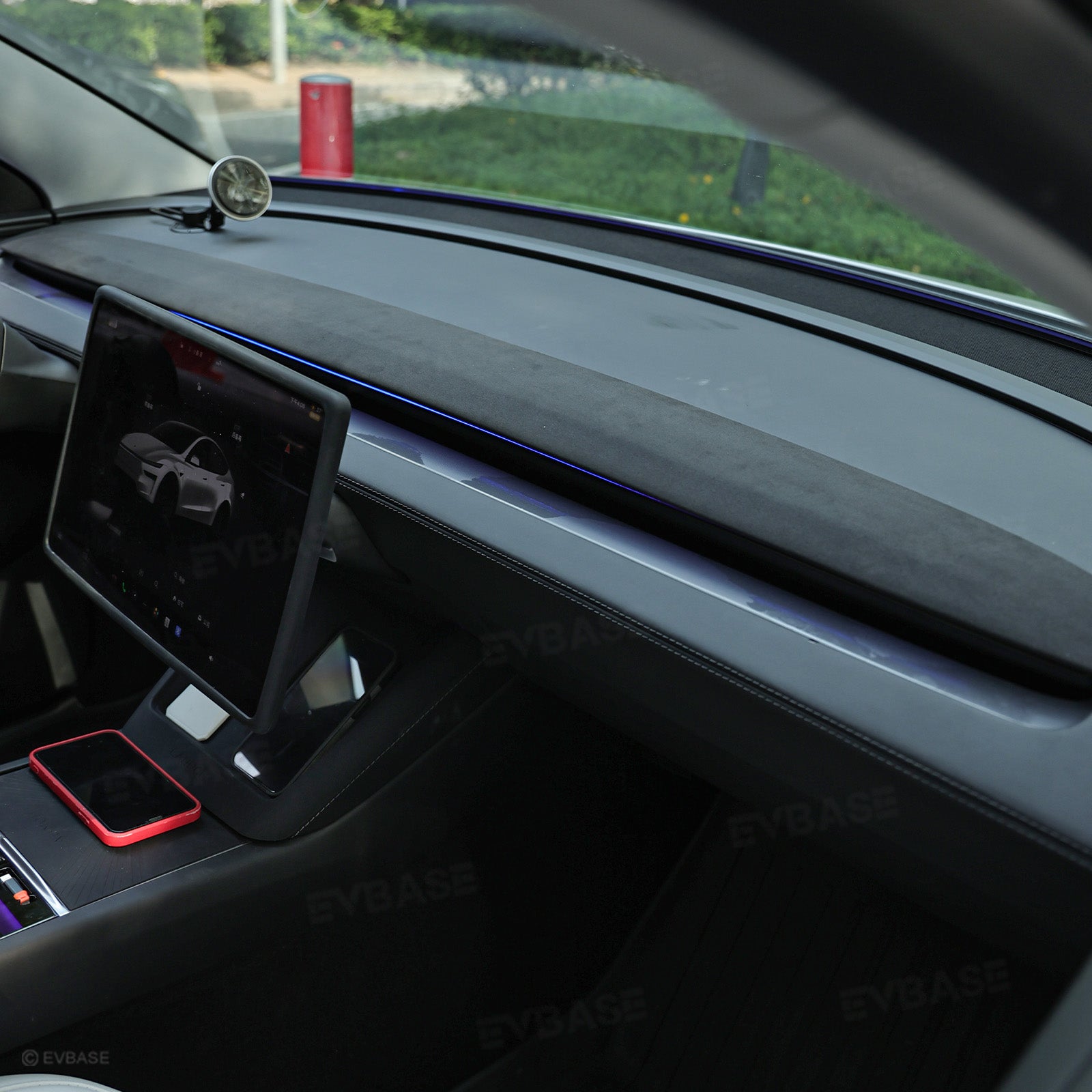 Model 3 Highland / Y Juniper Real Alcantara Dashboard Cover OEM Style Dash Protective Overlay