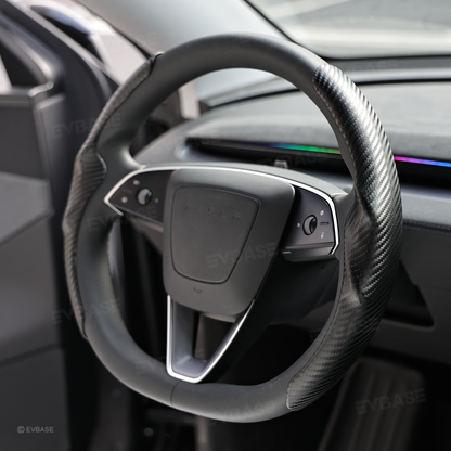 Model 3 Highland/ Y Juniper Steering Wheel Cover Anti-Slip Steering Wheel Overlay Trim