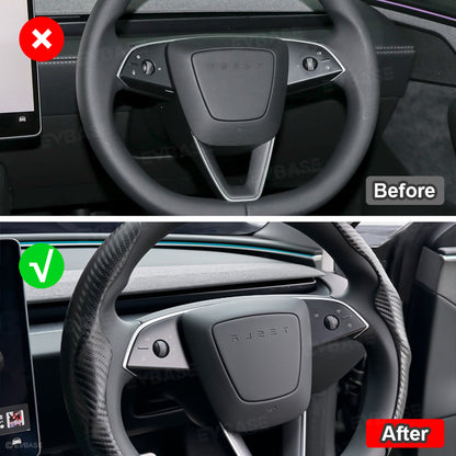 Model 3 Highland/ Y Juniper Steering Wheel Cover Anti-Slip Steering Wheel Overlay Trim