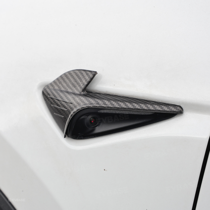 Model 3/Y Real Carbon Fiber Side Camera Turn Signal Protection Cover HW4.0 Inspired by the Elegance of the Manta Ray