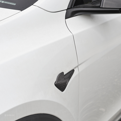 Model 3/Y Real Carbon Fiber Side Camera Turn Signal Protection Cover HW4.0 Inspired by the Elegance of the Manta Ray