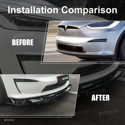 Model X Front Lip Spoiler ABS Front Bumper Lip Splitter Trim Protection