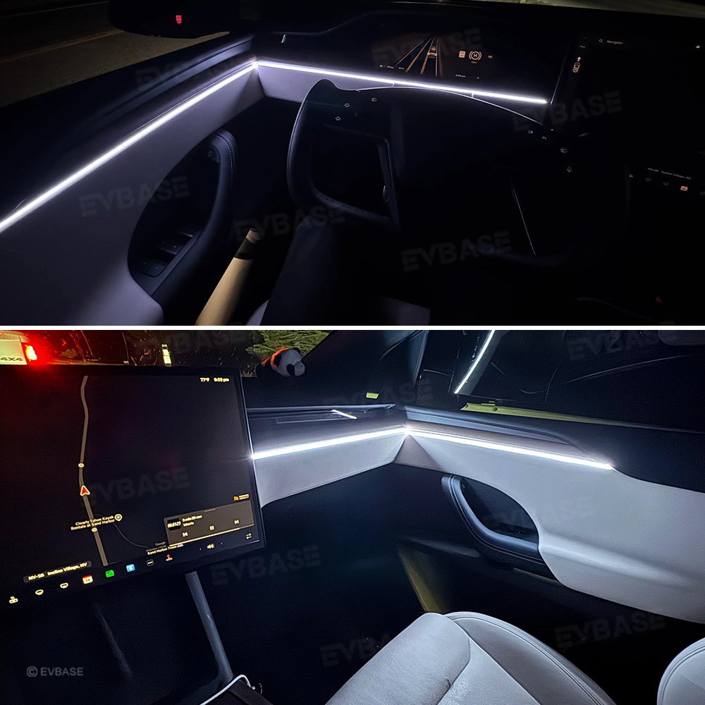 Model X RGB Ambient Lighting Interior Streamer Light Kit LED Neon Light Strip