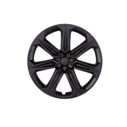 Model Y 19 Inch Wheel Covers Full Wrapped ABS Tesla Hub Caps Matte Black 4PCS