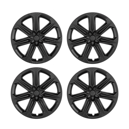 Model Y 19 Inch Wheel Covers Full Wrapped ABS Tesla Hub Caps Matte Black 4PCS