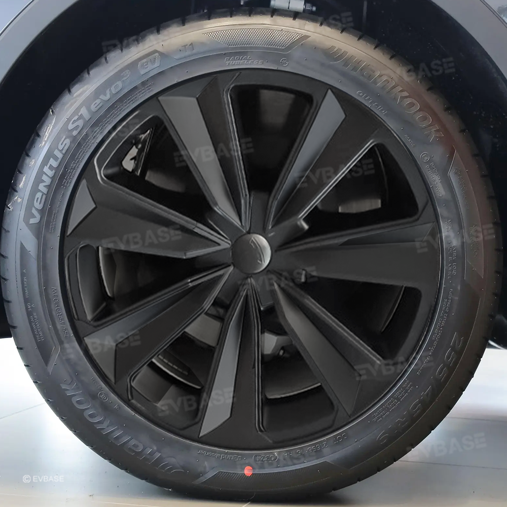 Model Y 19 Inch Wheel Covers for Tesla Matte Black Sporty Style Hubcaps Rim Protector